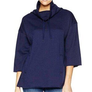 NWT UGG Sweatshirt Womens Size XS/S Navy Astrid Poncho Fleece Lined MSRP $128